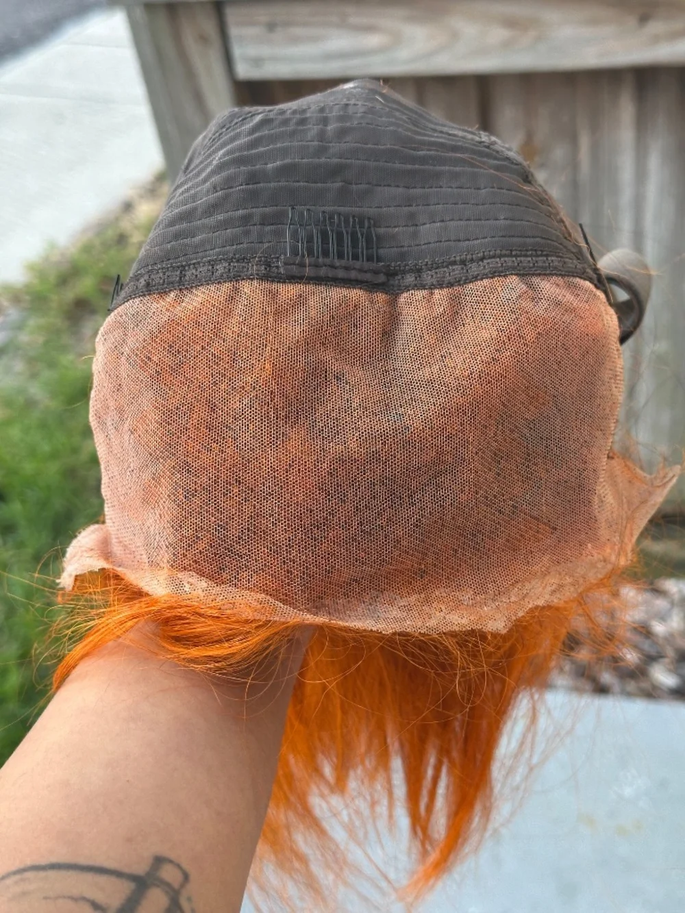 Human hair bob lace front wig